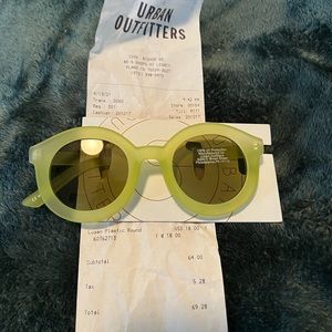 Urban Outfitters funky green glasses